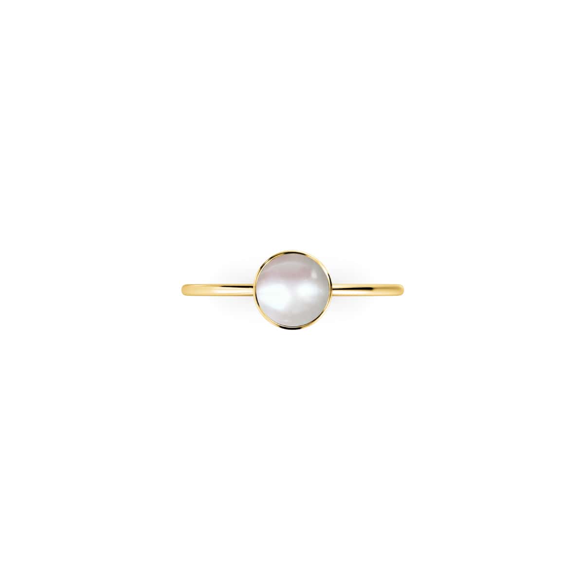 Or Vermeil | Anneau de perle naturelle